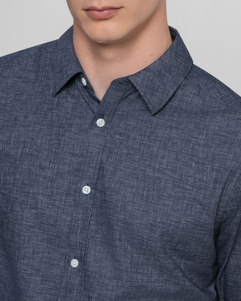 Long Sleeve Chambray Shirt