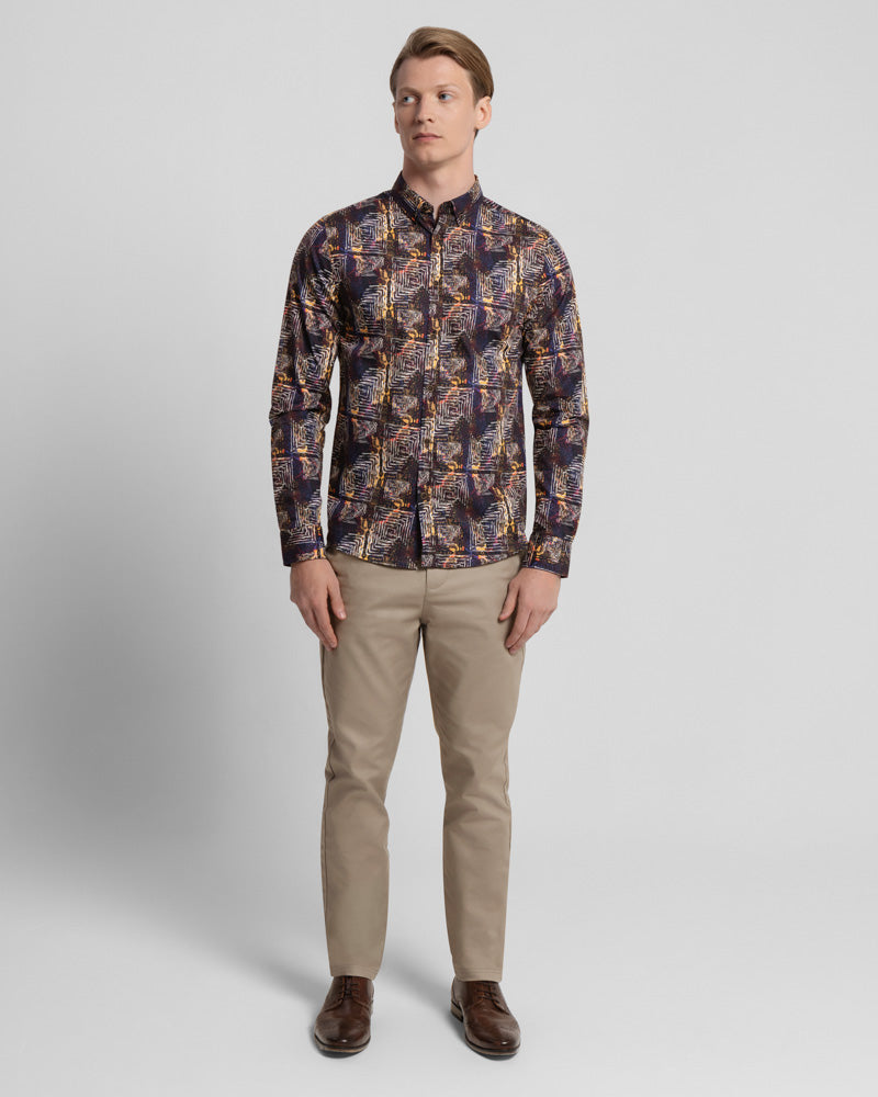 Limited Edition Abstract Eastern Inspired Digital Print Shirt