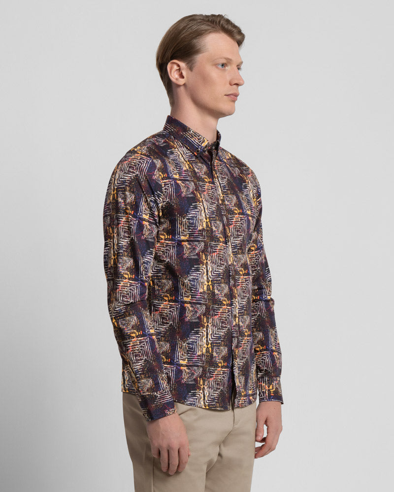 Limited Edition Abstract Eastern Inspired Digital Print Shirt