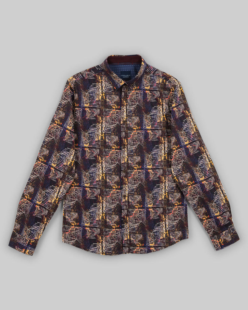 Limited Edition Abstract Eastern Inspired Digital Print Shirt