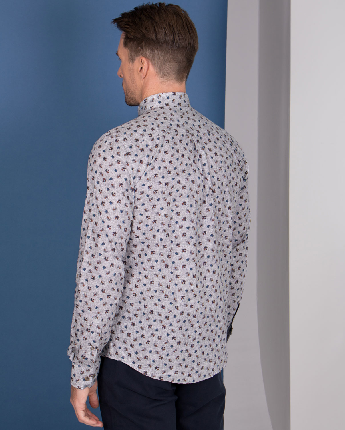 Limited Edition Mini Autumn Leaf Digital Print Shirt