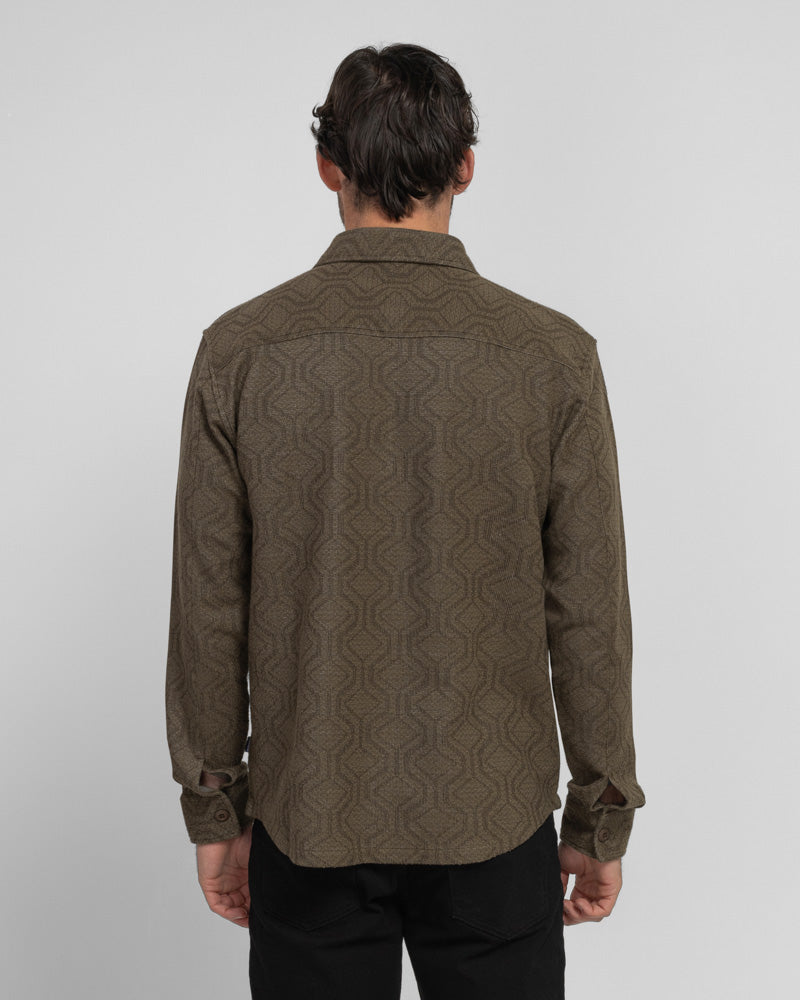 Steel & Jelly Men’s Bunbury Geo Jacquard Long Sleeve Shirt