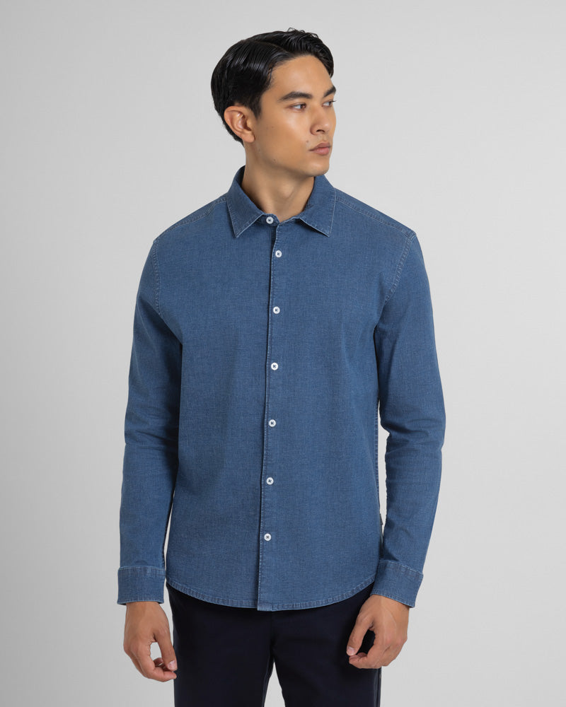 Steel & Jelly Men’s Bruera Denim Long Sleeve Shirt