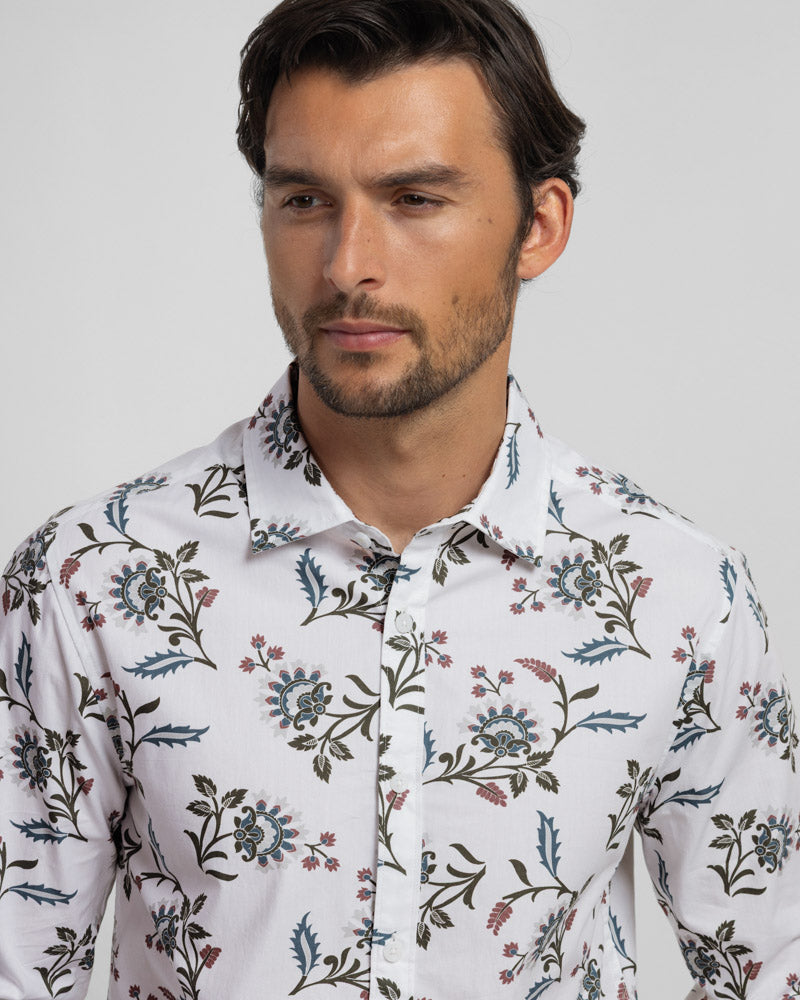 Steel & Jelly Men’s Astbury Floral Print Long Sleeve Shirt