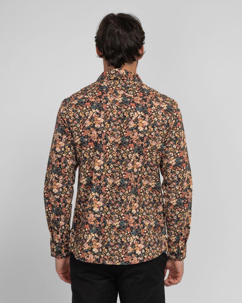 Steel & Jelly Men’s Bollington Abstract Floral Print Long Sleeve Shirt