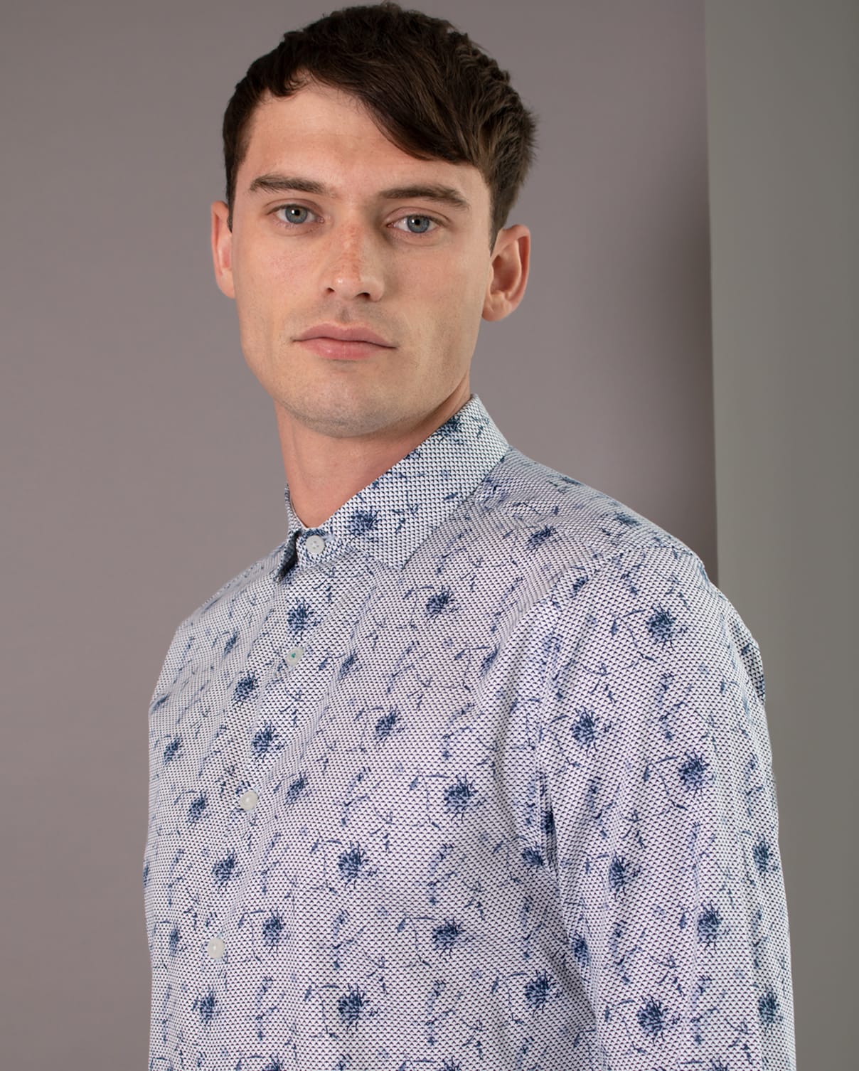 Limited Edition Mini Arrow Floral Print Long Sleeve Shirt