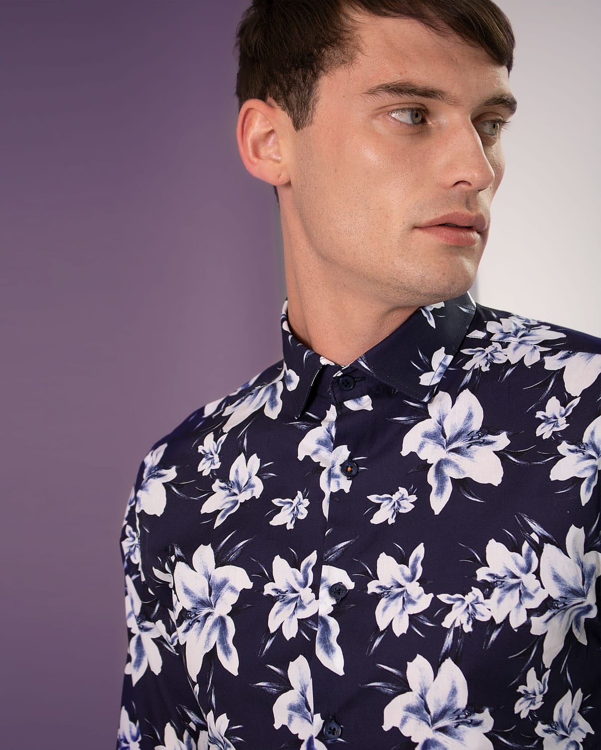 Limited Edition Bold Floral Lily Long Sleeve Shirt