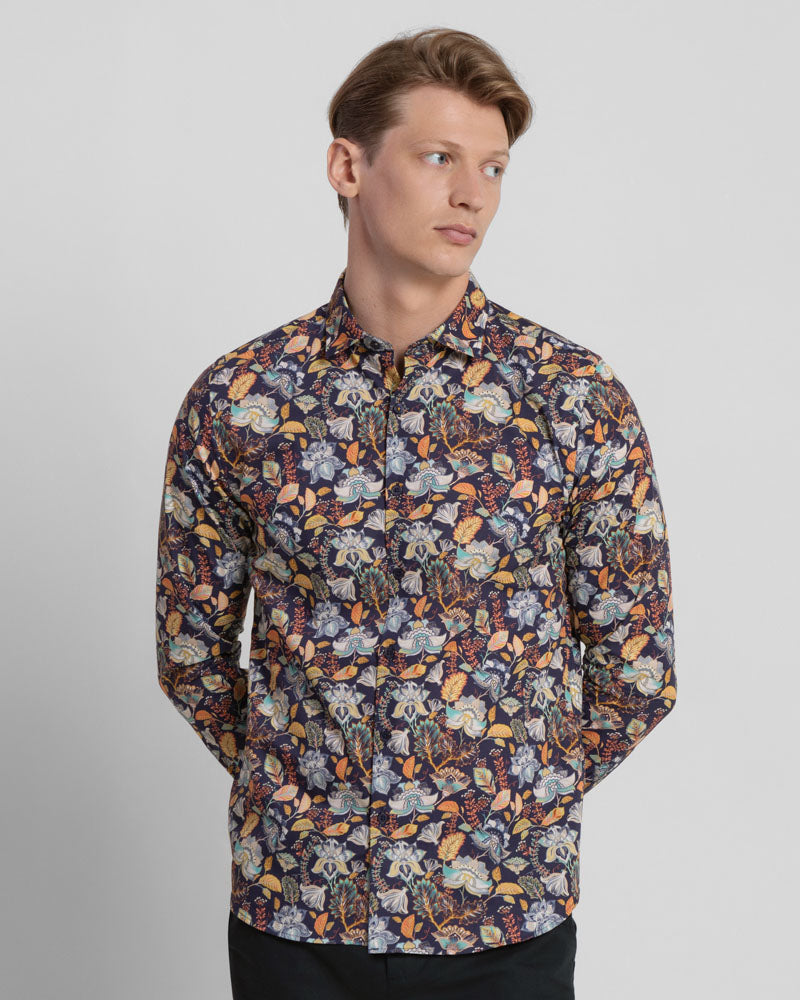 Limited Edition Eastern Floral Print Long Sleeve Shirt