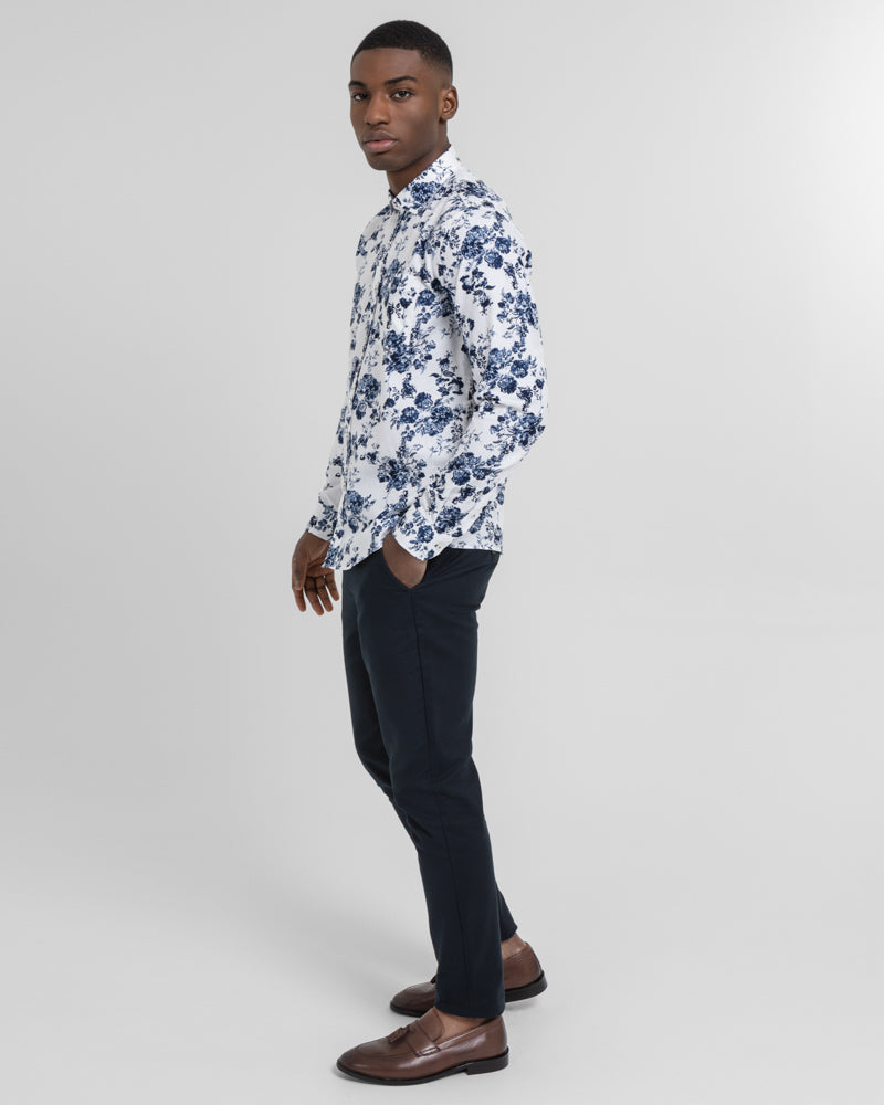 Limited Edition Textured Floral Print Shirt