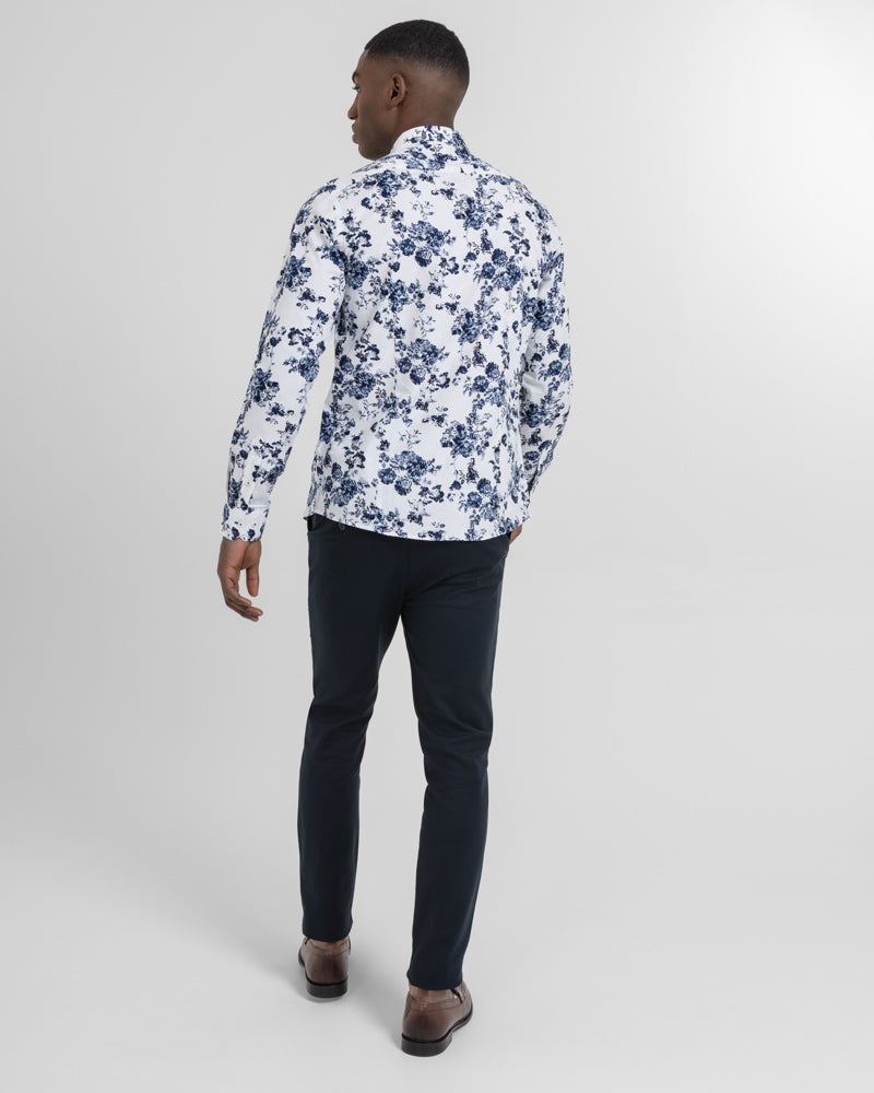 Limited Edition Textured Floral Print Shirt