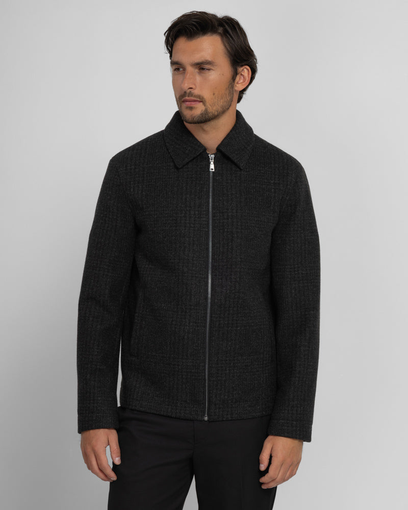 Draycote - Shadow Check Harrington Jacket