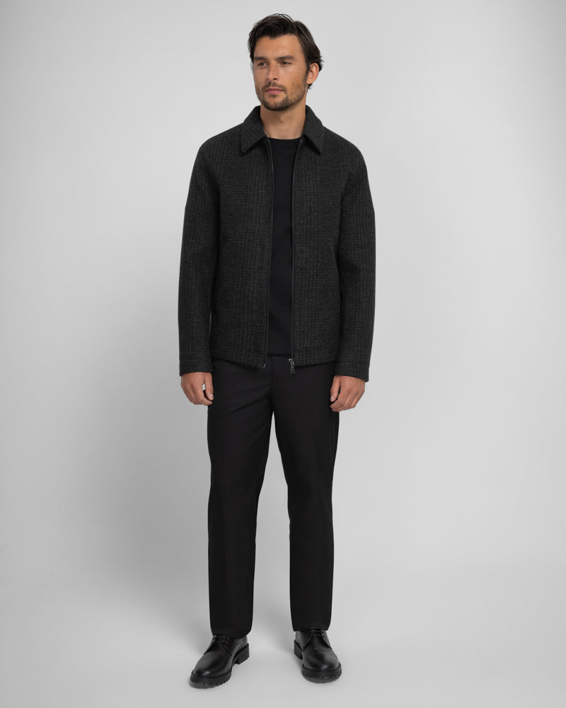 Steel & Jelly Men’s Draycote Shadow Check Harrington Jacket