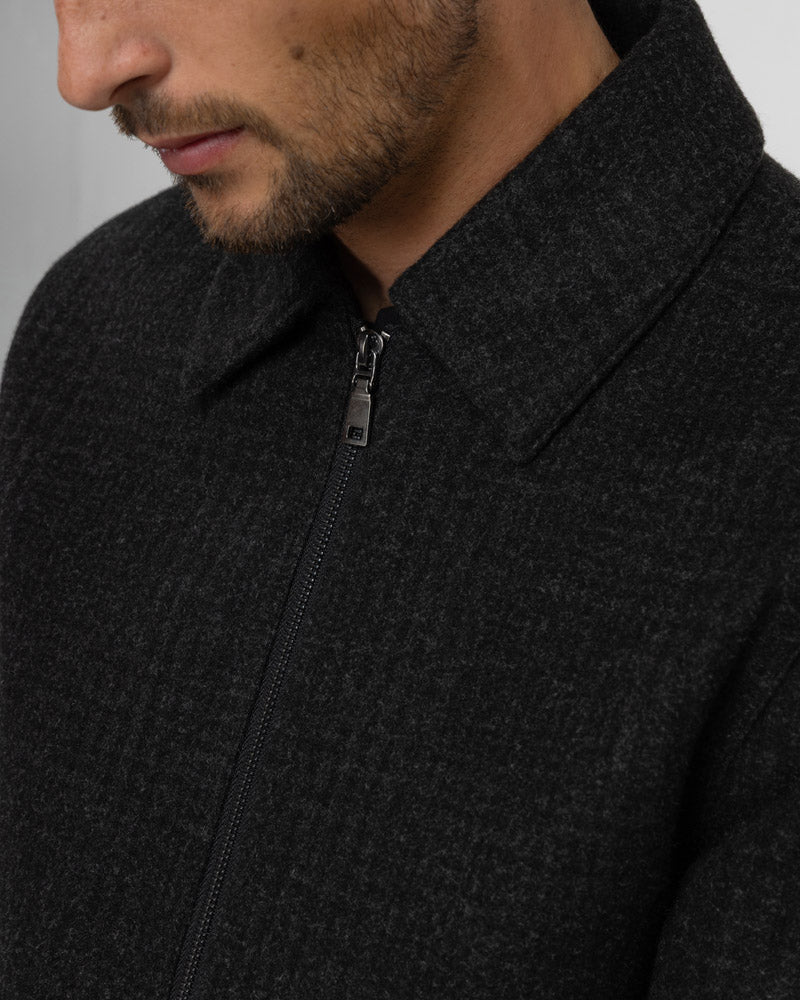 Steel & Jelly Men’s Draycote Shadow Check Harrington Jacket