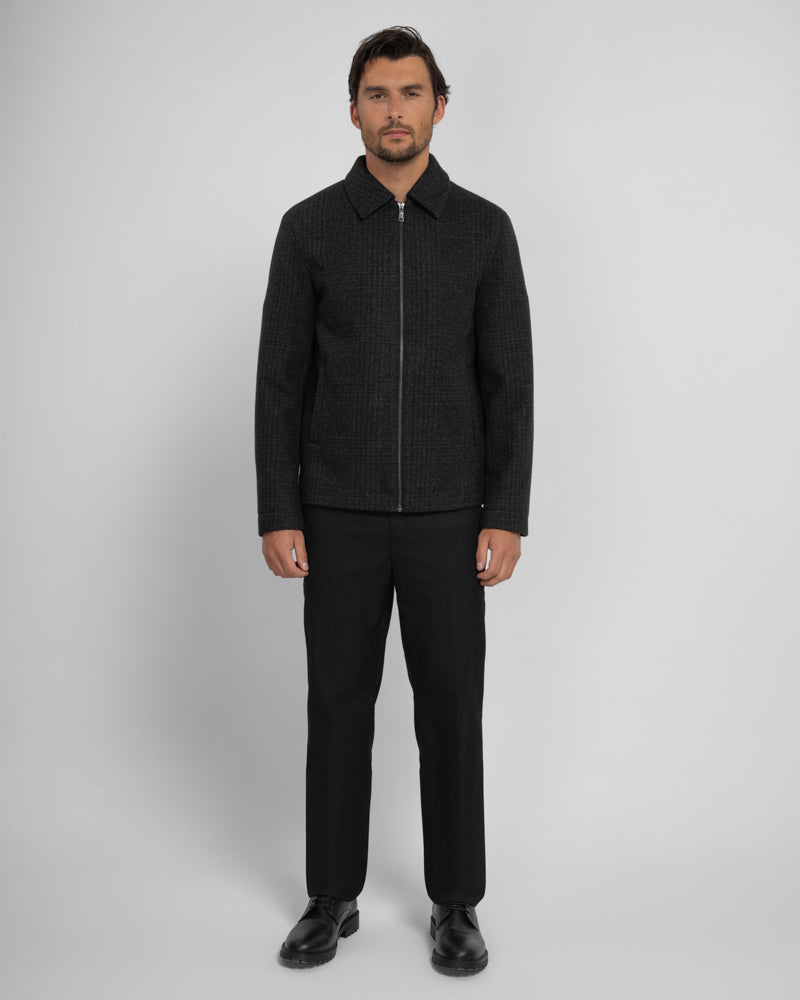 Steel & Jelly Men’s Draycote Shadow Check Harrington Jacket