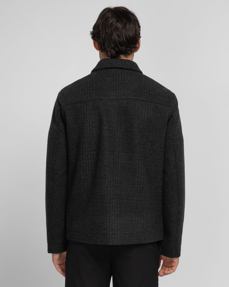 Steel & Jelly Men’s Draycote Shadow Check Harrington Jacket