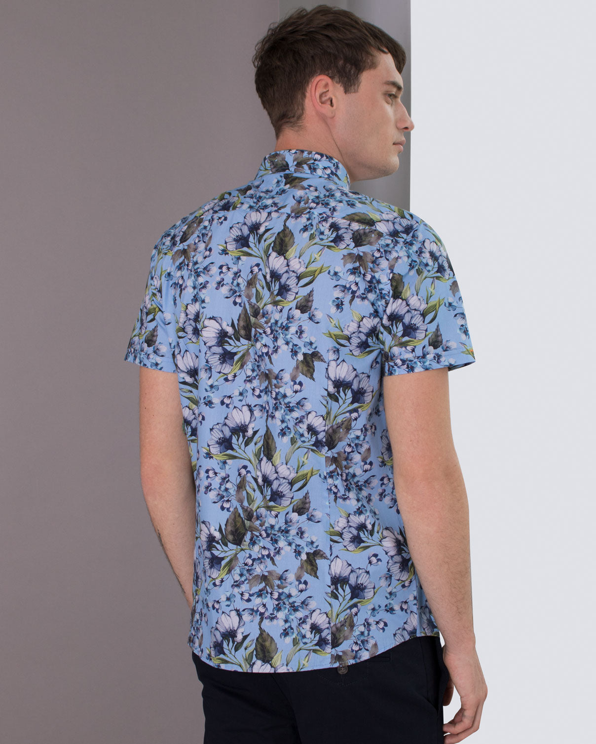 Limited Edition Bold Floral Print Short Sleeve Shirt
