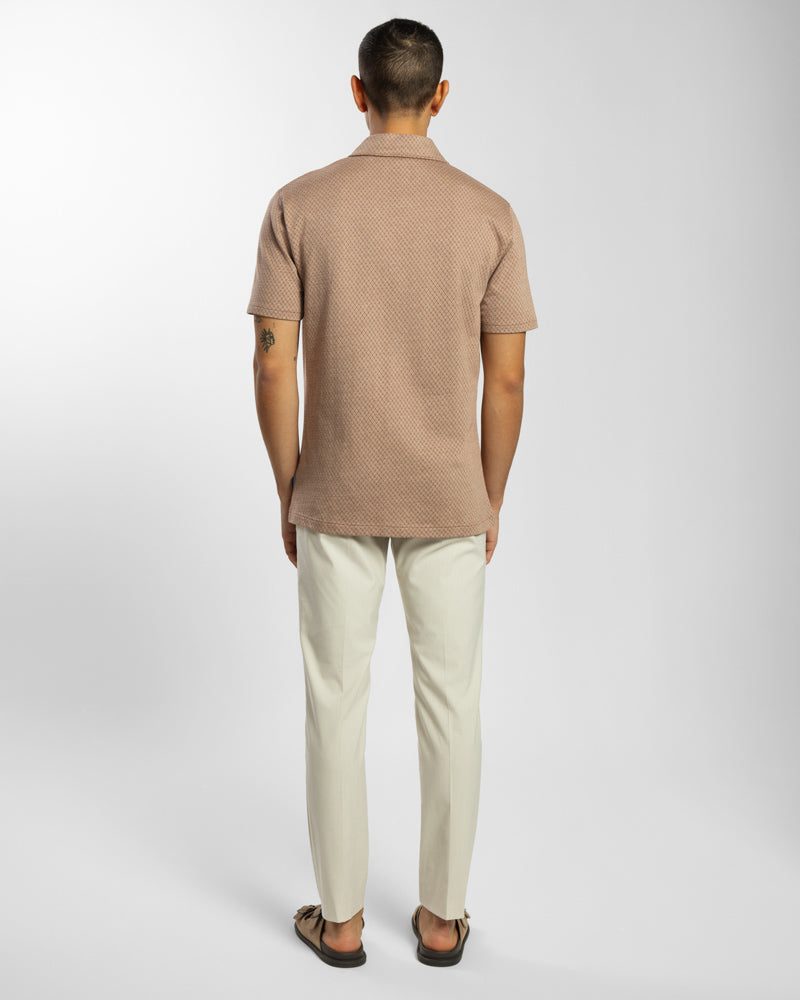 Diamond & Dot Jacquard Short Sleeve Shirt