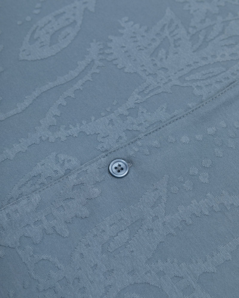 Kenton - Paisley Texture Jersey Short Sleeve Shirt