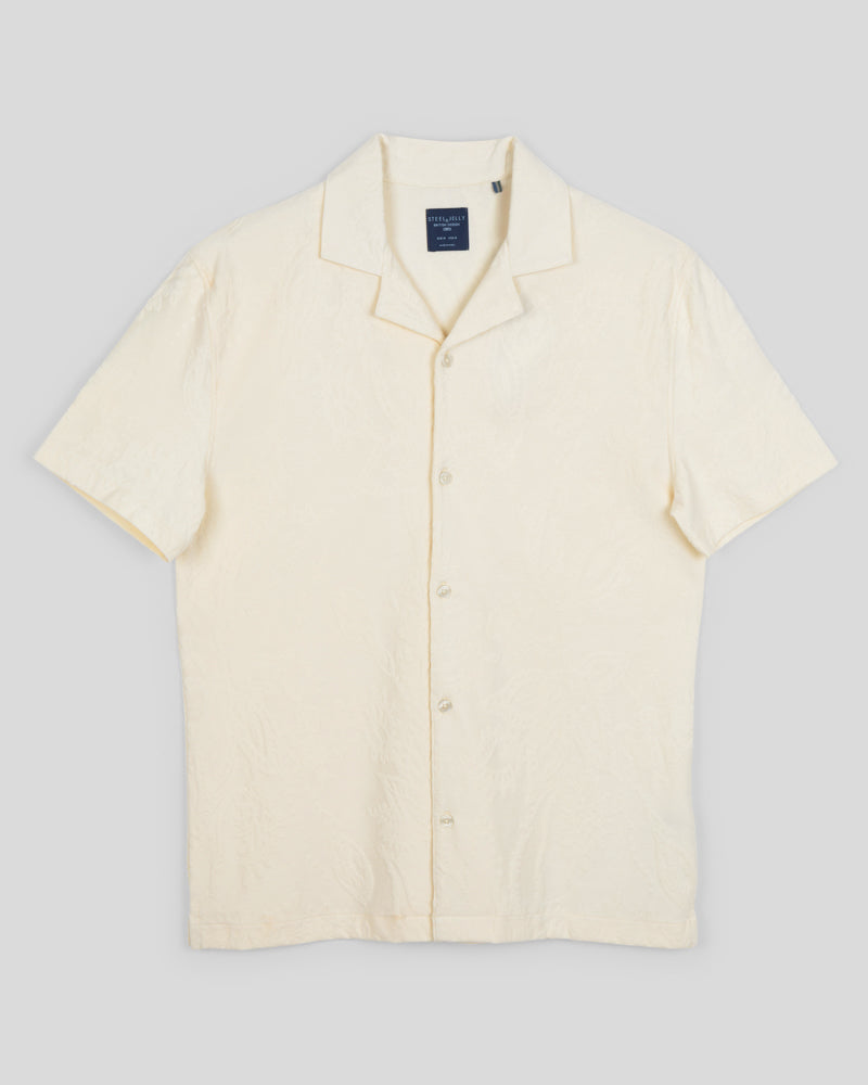 Kenton - Paisley Texture Jersey Short Sleeve Shirt