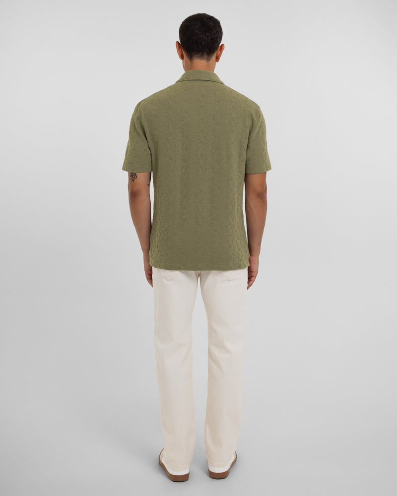 Perivale - Floral Jacquard Short Sleeve Shirt