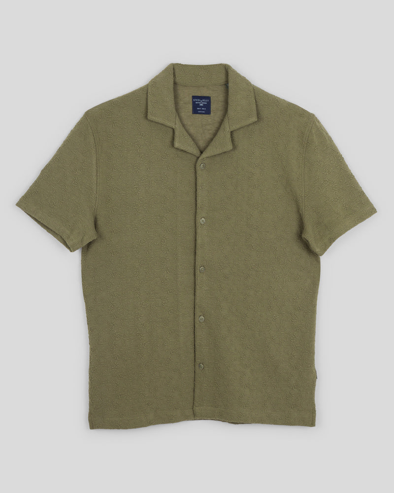 Perivale - Floral Jacquard Short Sleeve Shirt