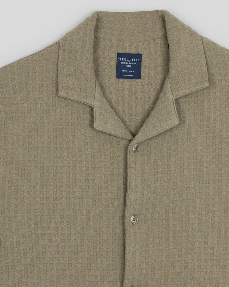 Leyton - Check Texture Jersey Short Sleeve Shirt