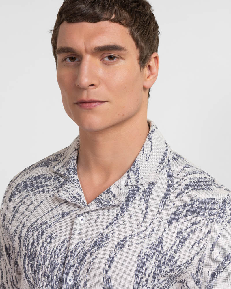 Pinner - Wave Effect Short Sleeve Shirt