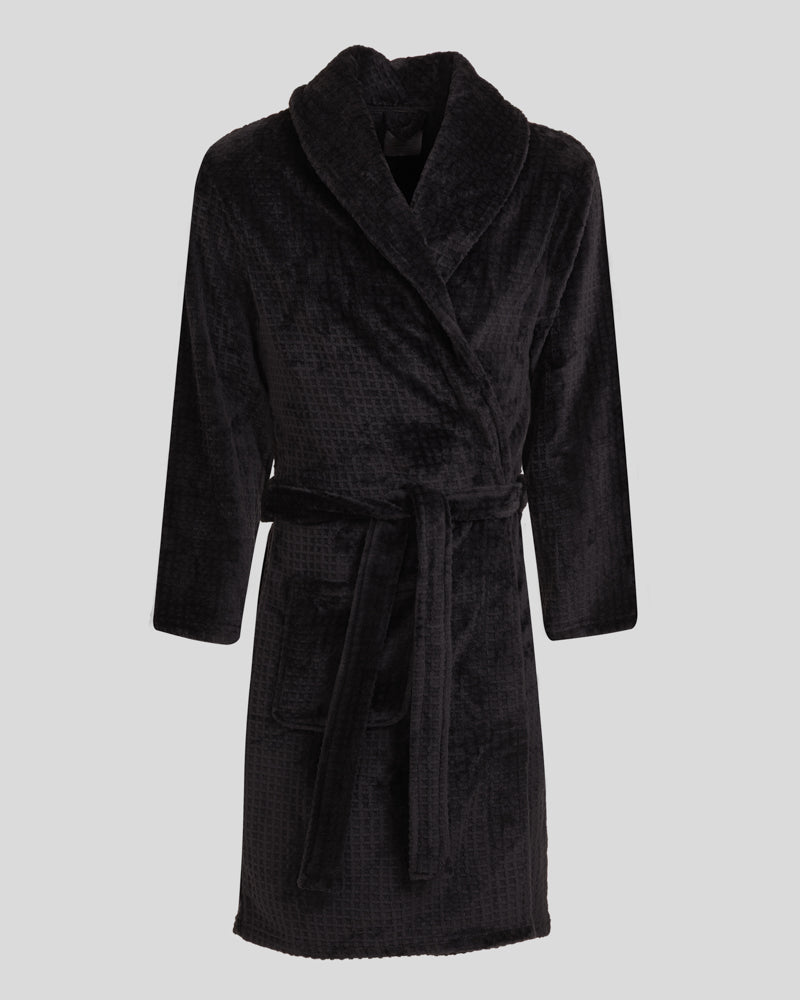 Osterley - Waffle Texture Supersoft Fleece Dressing Gown