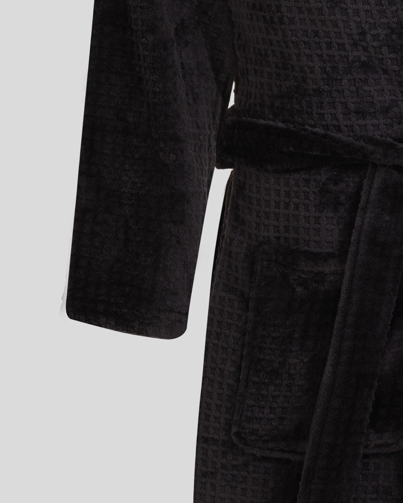 Osterley - Waffle Texture Supersoft Fleece Dressing Gown