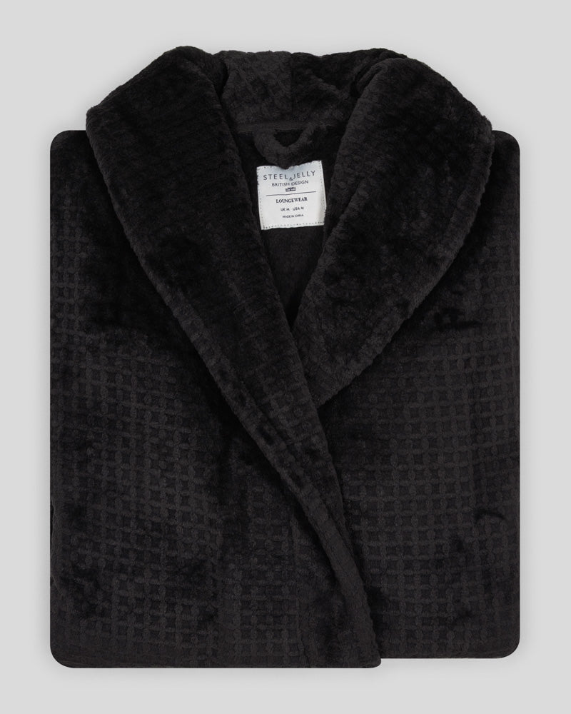Osterley - Waffle Texture Supersoft Fleece Dressing Gown