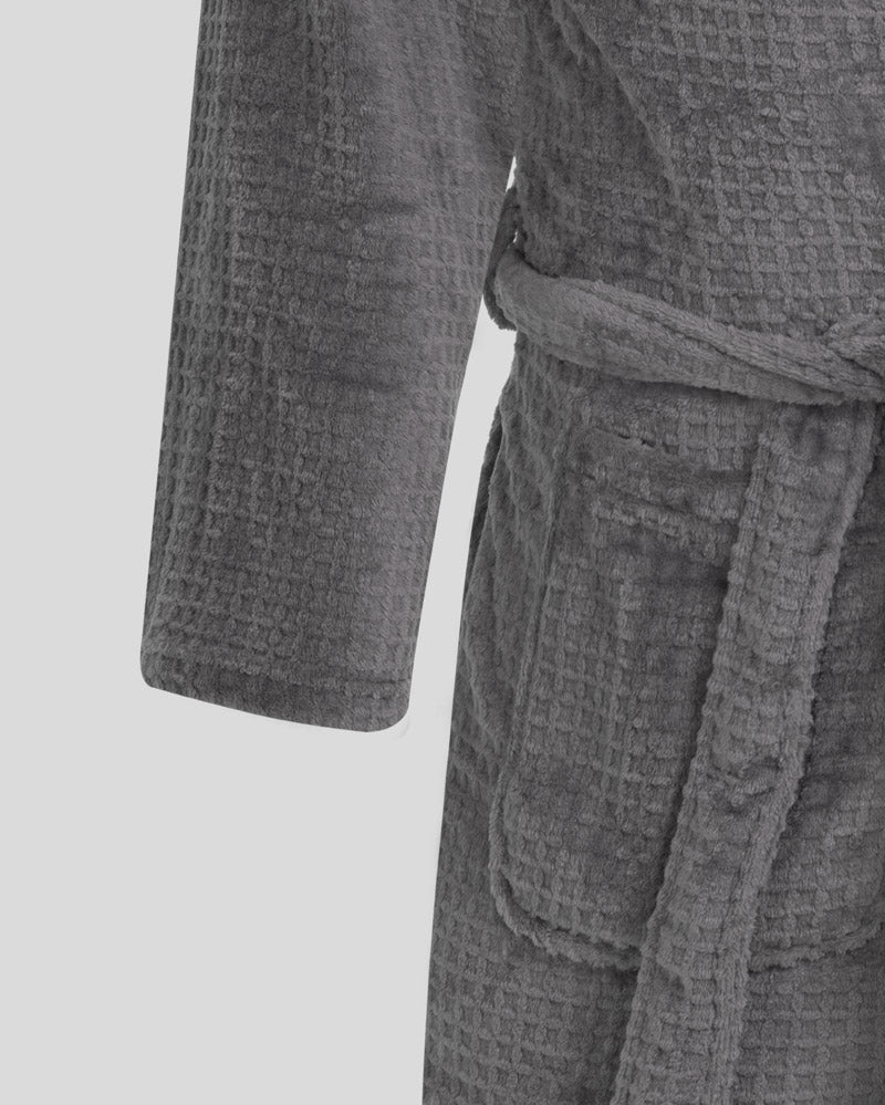 Osterley - Waffle Texture Supersoft Fleece Dressing Gown