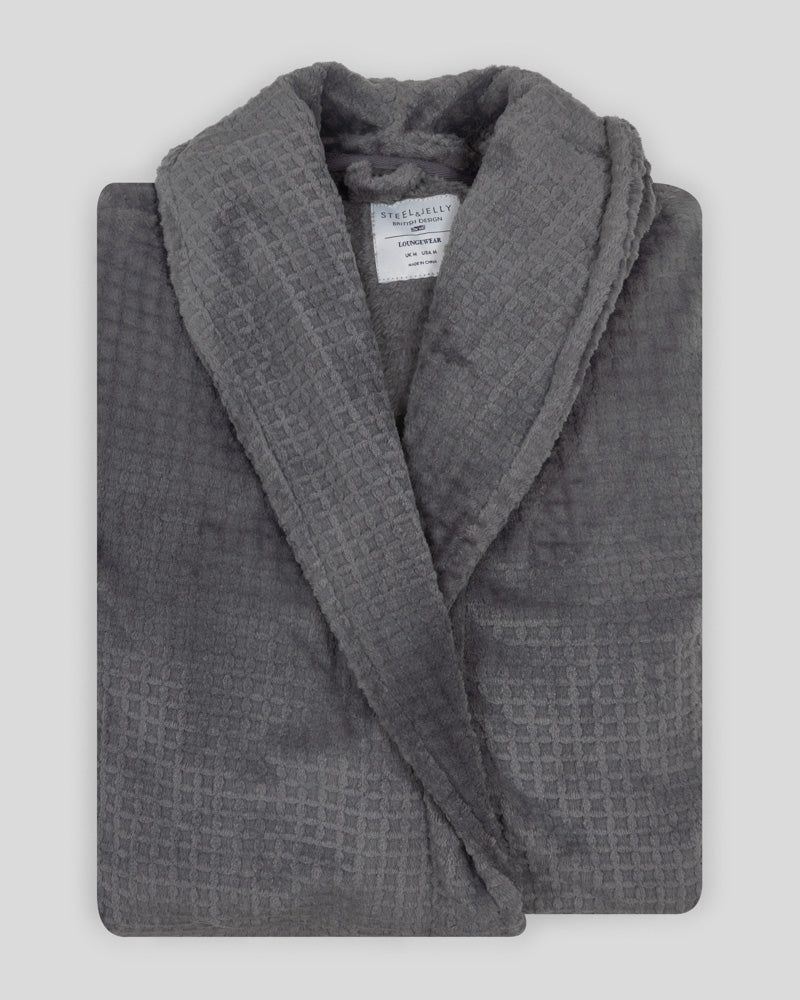 Osterley - Waffle Texture Supersoft Fleece Dressing Gown