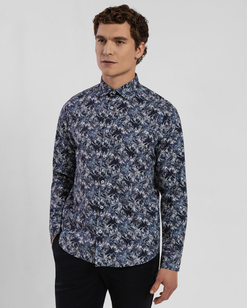 Limited Edition Navy Floral Slim Fit Shirt
