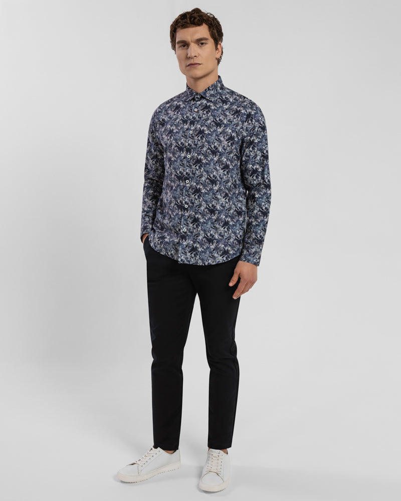 Limited Edition Navy Floral Slim Fit Shirt