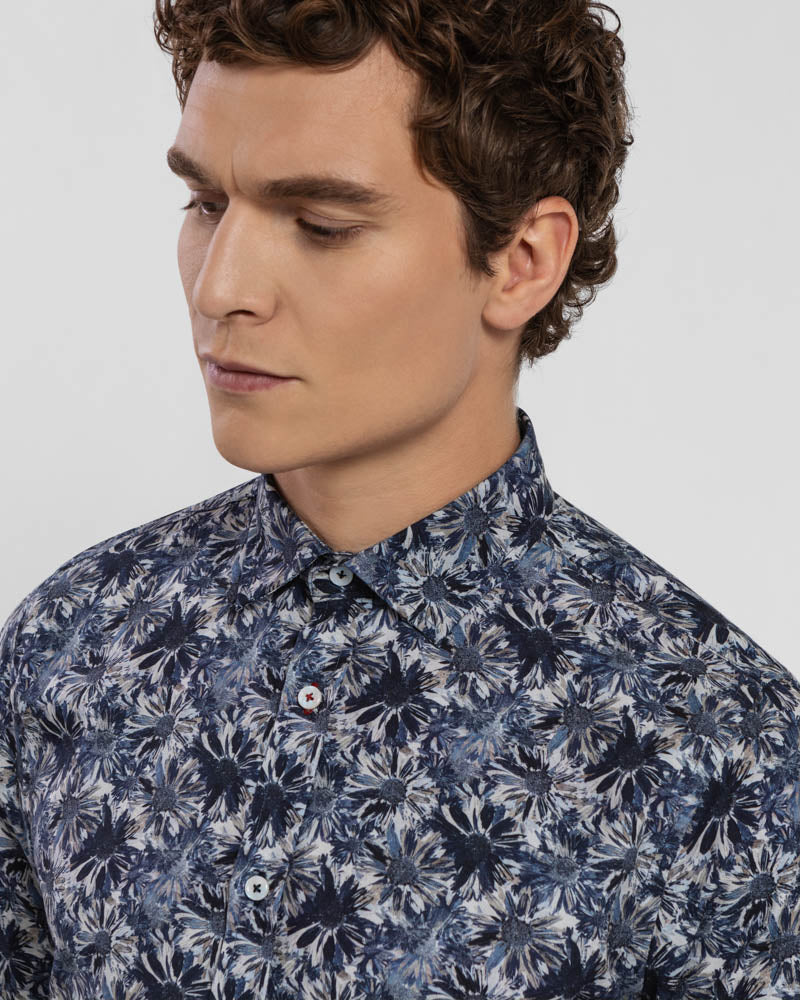 Limited Edition Navy Floral Slim Fit Shirt