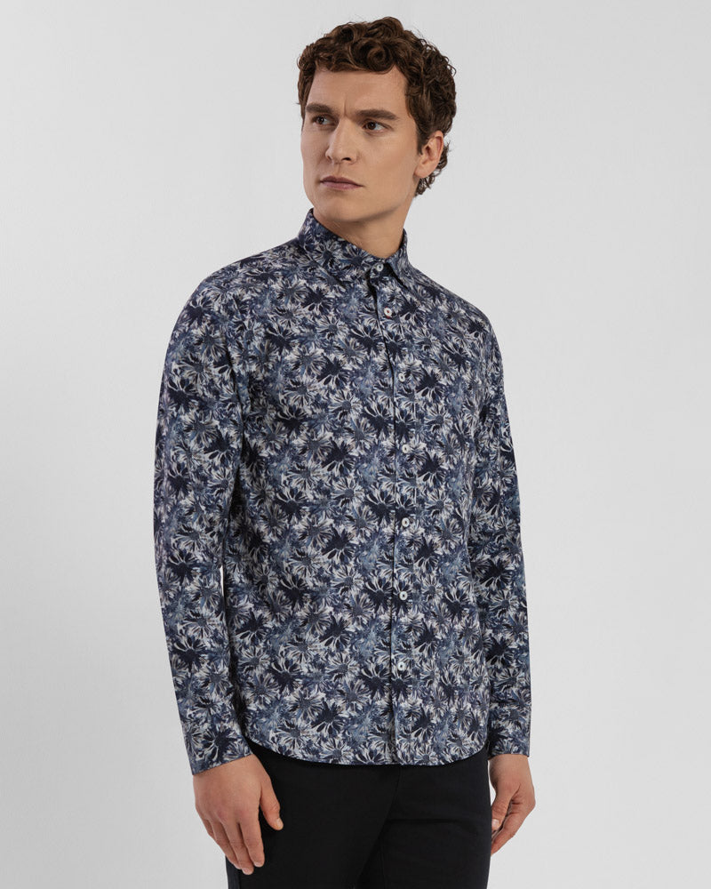 Limited Edition Navy Floral Slim Fit Shirt