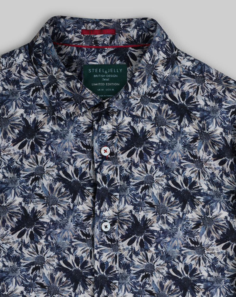 Limited Edition Navy Floral Slim Fit Shirt