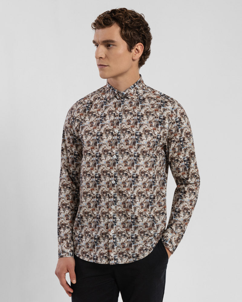 Limited Edition Stone Abstract Slim Fit Shirt