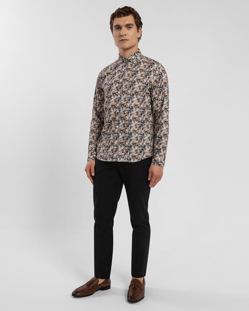Limited Edition Stone Abstract Slim Fit Shirt