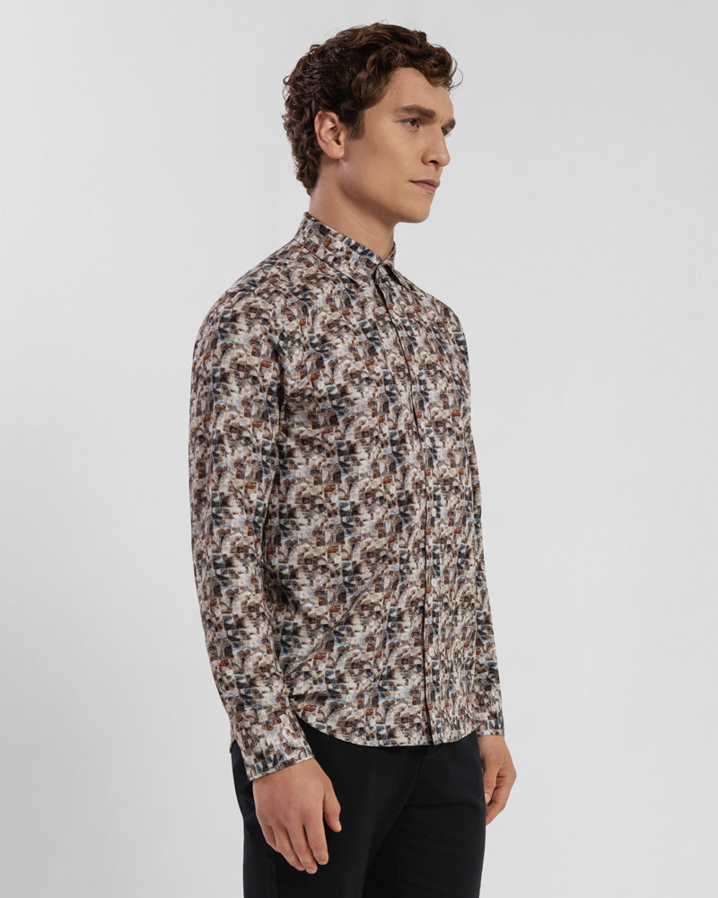 Limited Edition Stone Abstract Slim Fit Shirt