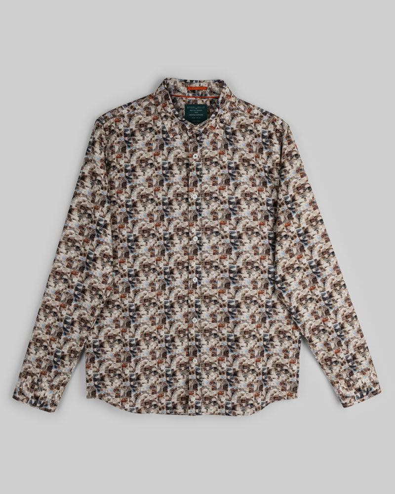 Limited Edition Stone Abstract Slim Fit Shirt