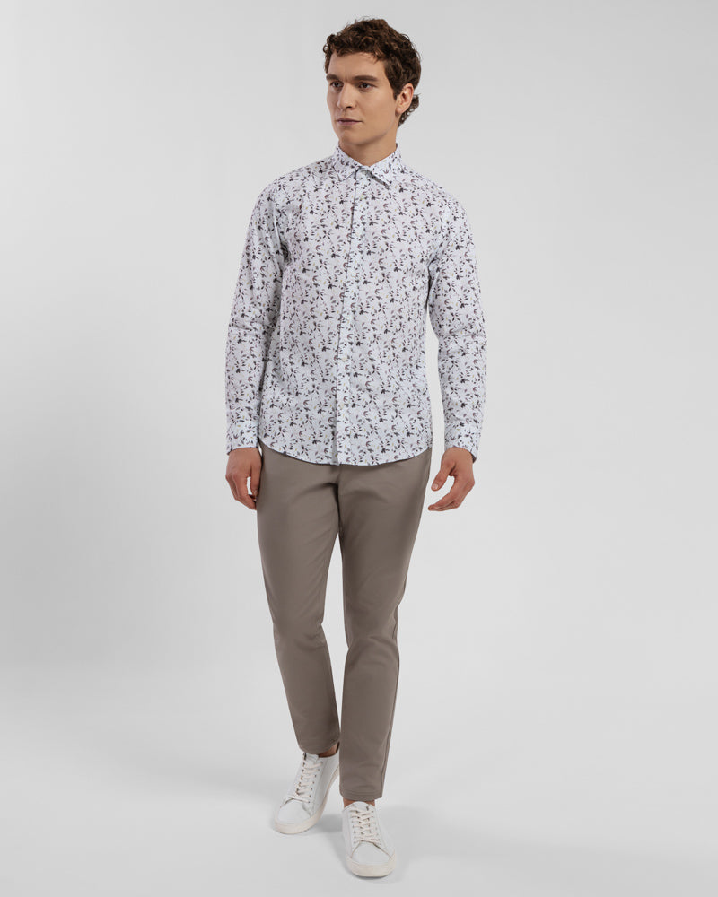 Limited Edition Sketch Floral Slim Fit Shirt