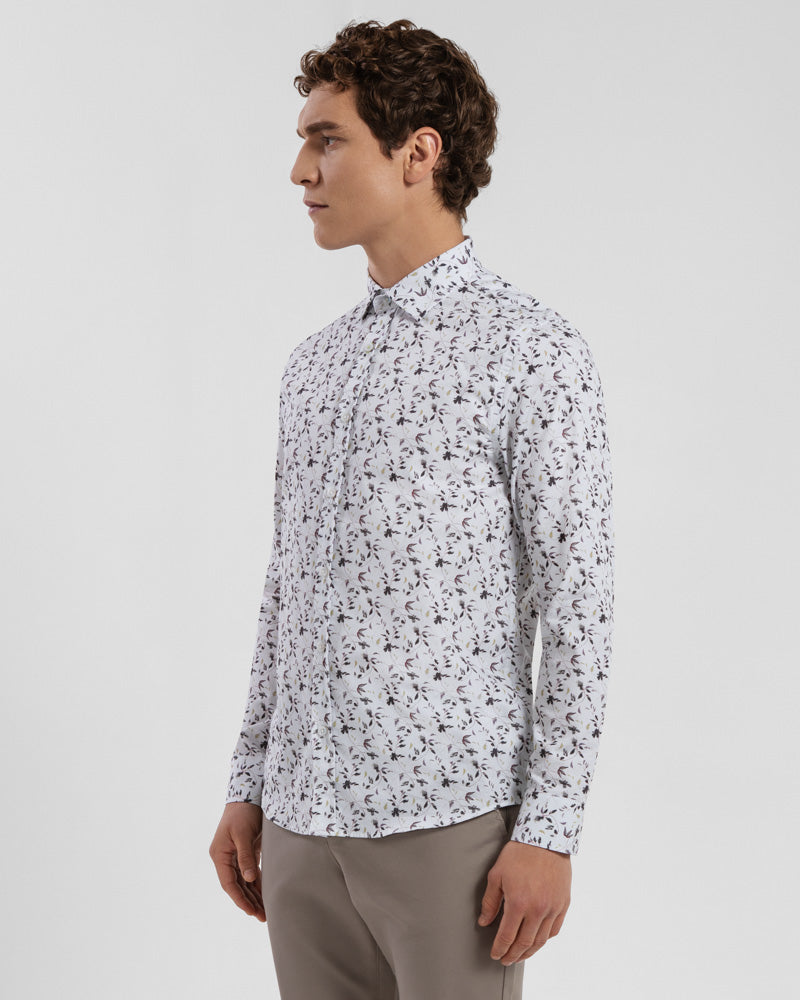 Limited Edition Sketch Floral Slim Fit Shirt