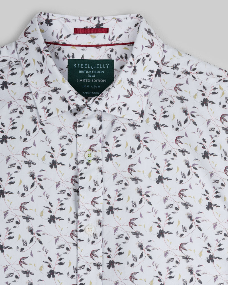 Limited Edition Sketch Floral Slim Fit Shirt