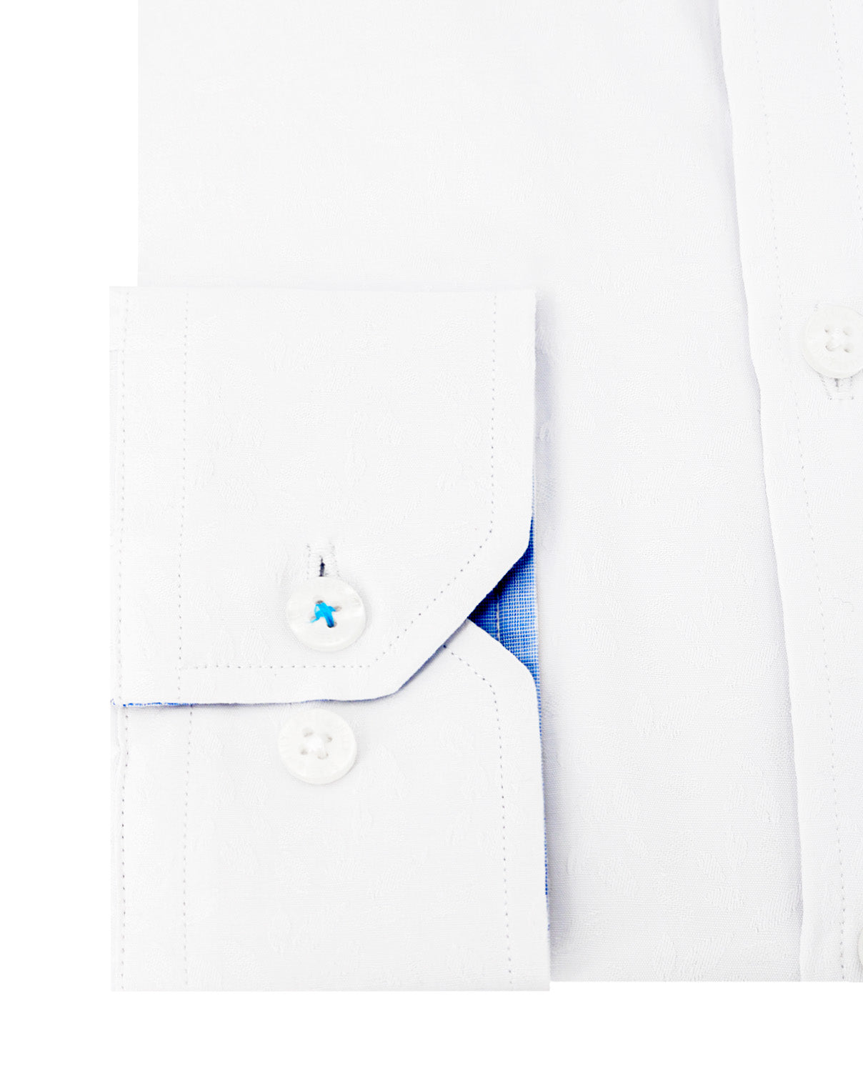 White Textured Formal Shirt