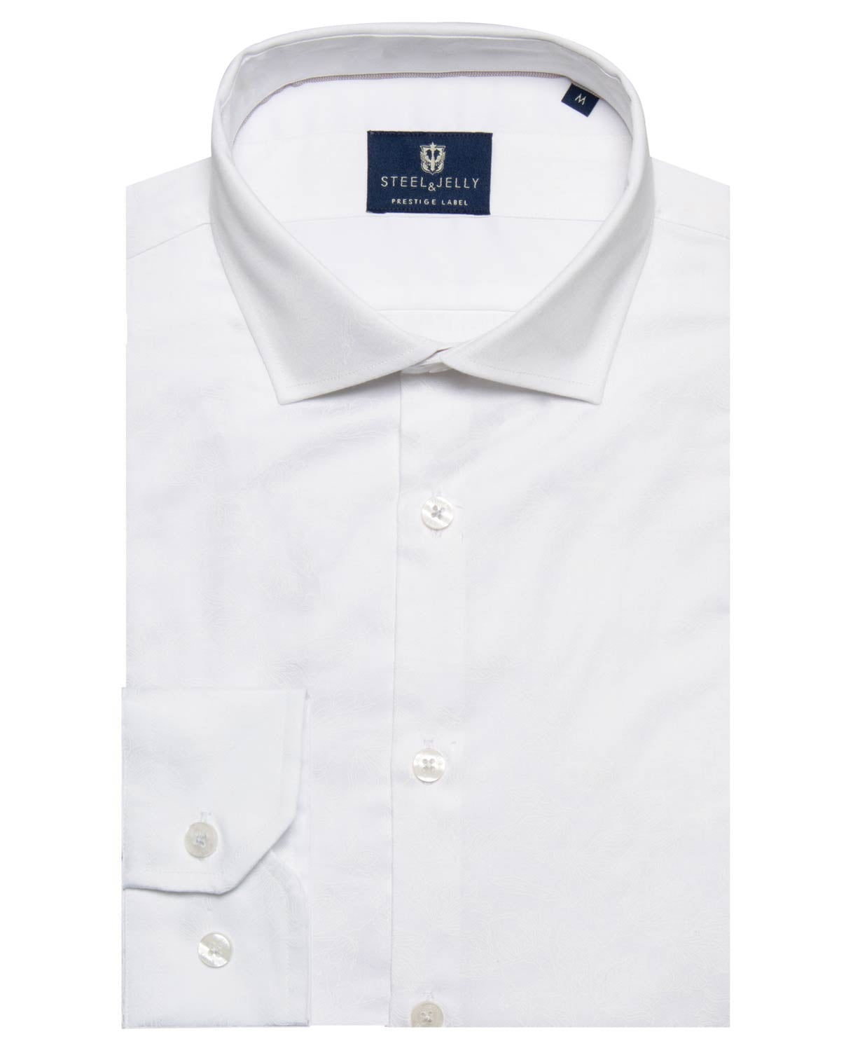 Printed White Floral Long Sleeve Smart Shirt