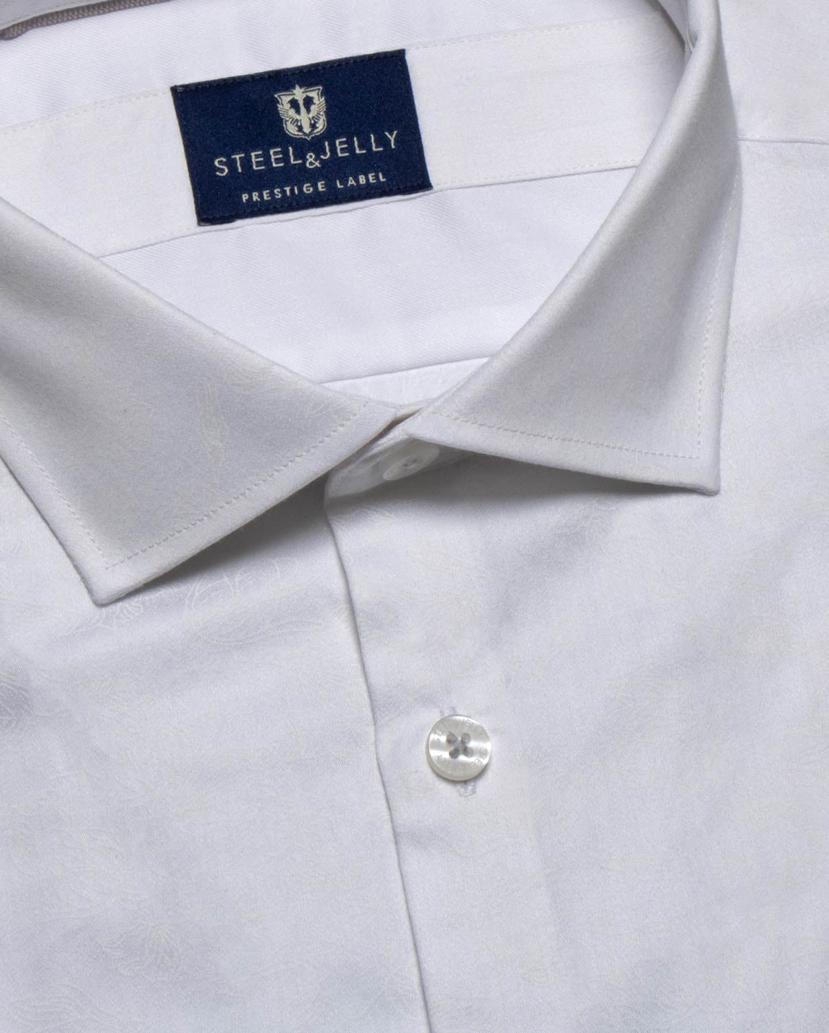 Printed White Floral Long Sleeve Smart Shirt