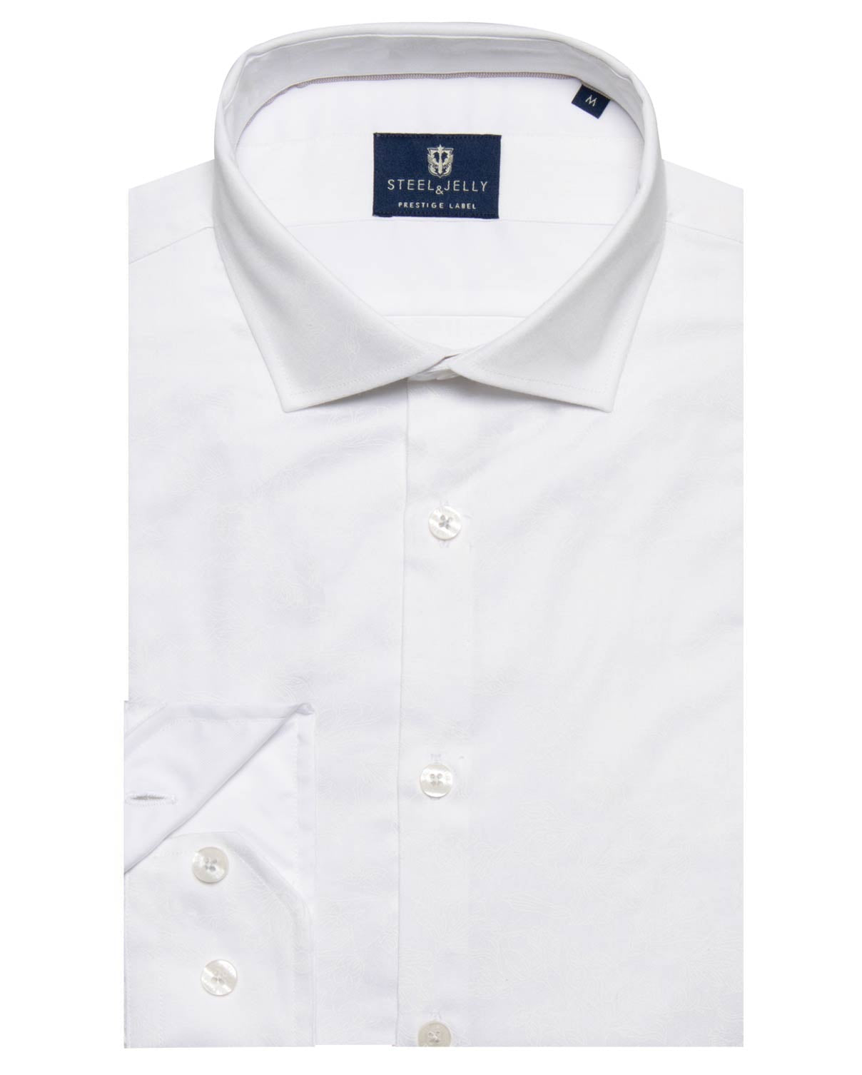 Printed White Floral Long Sleeve Smart Shirt