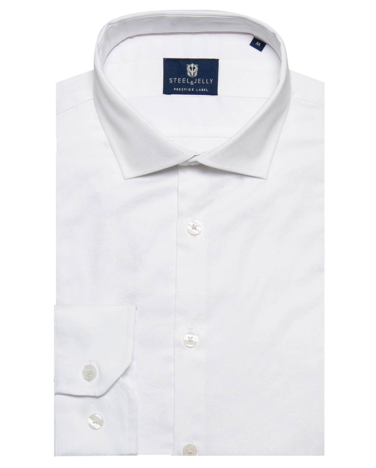 Printed White Floral Long Sleeve Smart Shirt