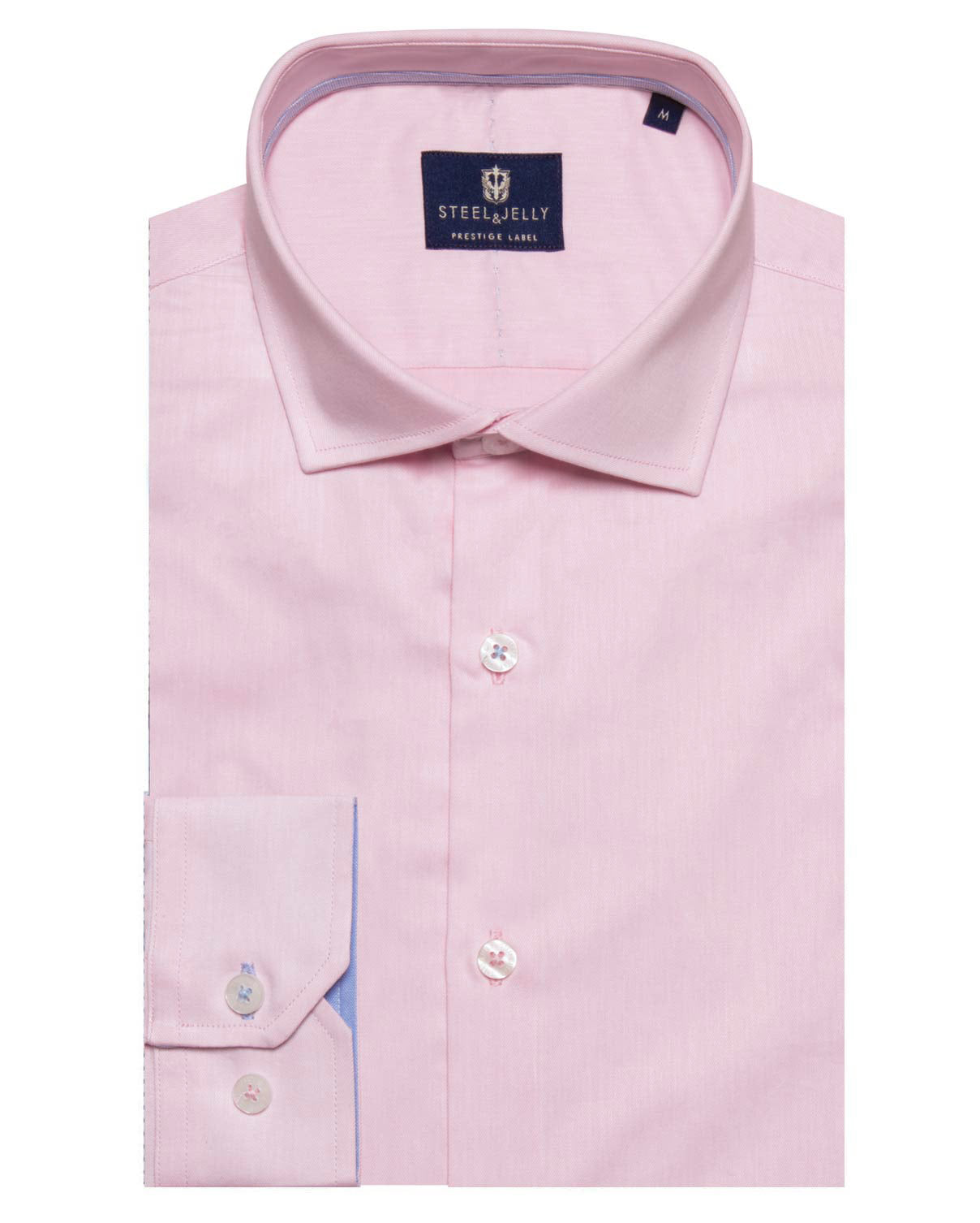 Pink Superfine Twill Long Sleeve Smart Shirt